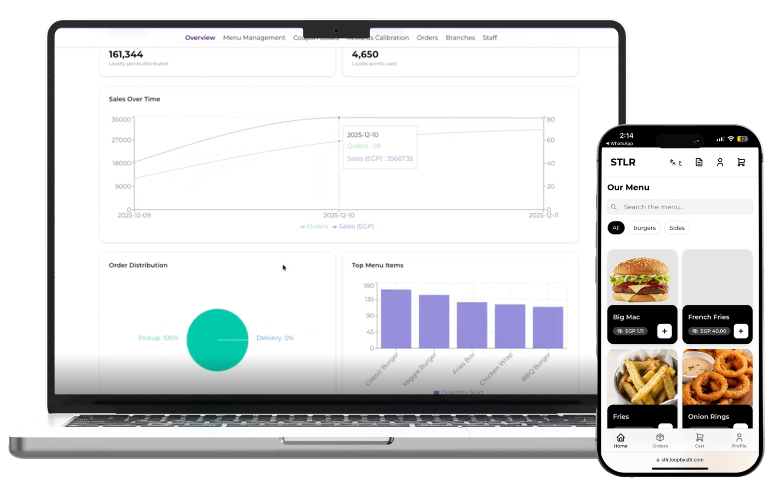 Loop by STLR ordering platform
